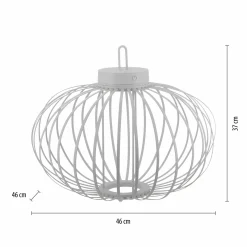 JUST LIGHT LED-Akku-Tischleuchte 1flg weiß