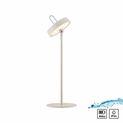 JUST LIGHT LED-Akku-Tischleuchte 1flg beigegrau
