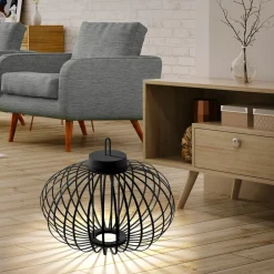 JUST LIGHT LED-Akku-Tischleuchte 1flg schwarz