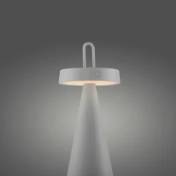 JUST LIGHT LED-Akku-Tischleuchte 1flg beigegrau