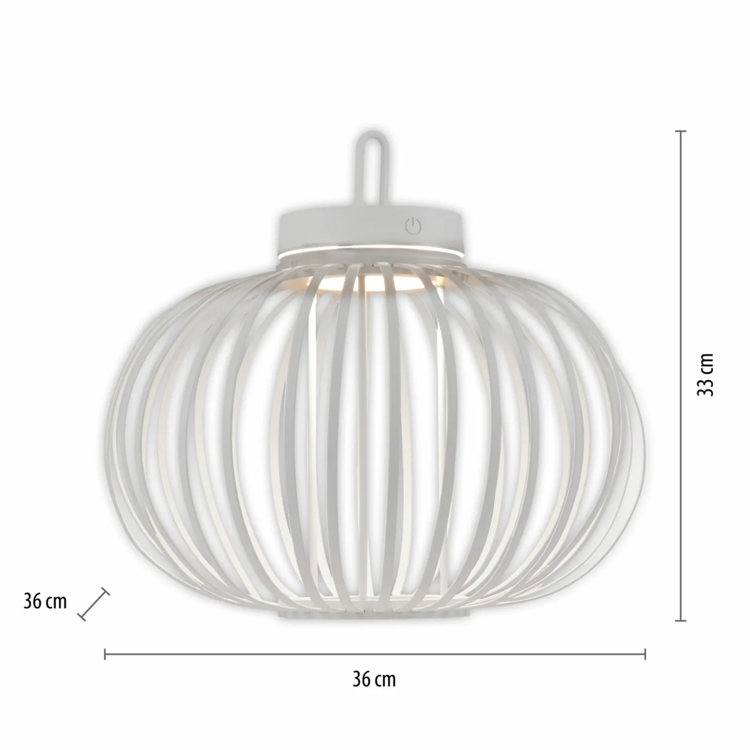 JUST LIGHT LED-Akku-Tischleuchte 1flg weiß