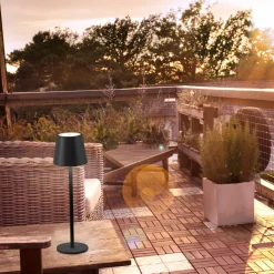 JUST LIGHT LED-Akku-Tischleuchte 1flg schwarz