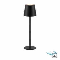 JUST LIGHT LED-Akku-Tischleuchte 1flg schwarz