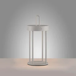 JUST LIGHT LED-Akku-Tischleuchte 1flg grau