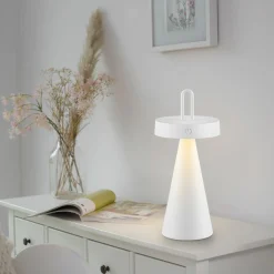 JUST LIGHT LED-Akku-Tischleuchte 1flg weiß