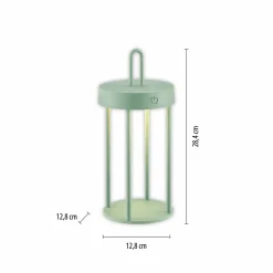JUST LIGHT LED-Akku-Tischleuchte 1flg grün