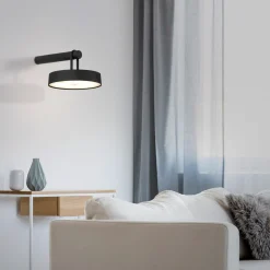 JUST LIGHT LED-Akku-Wandleuchte 1flg schwarz