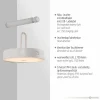 JUST LIGHT LED-Akku-Wandleuchte 1flg weiß