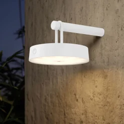 JUST LIGHT LED-Akku-Wandleuchte 1flg weiß