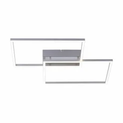 JUST LIGHT LED-Deckenleuchte 2flg silberfarben