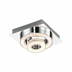 JUST LIGHT LED-Deckenleuchte 2flg silberfarben