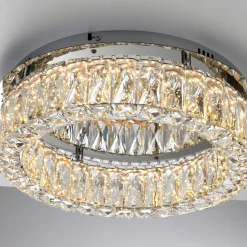 JUST LIGHT LED-Deckenleuchte 1flg silberfarben