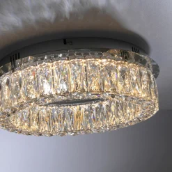 JUST LIGHT LED-Deckenleuchte 1flg silberfarben