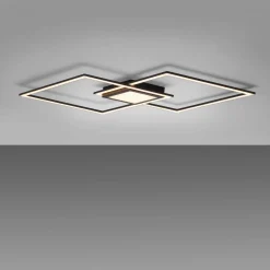 JUST LIGHT LED-Deckenleuchte 1flg schwarz
