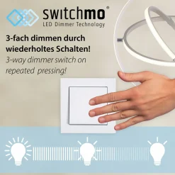 JUST LIGHT LED-Deckenleuchte 1flg schwarz