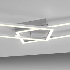 JUST LIGHT LED-Deckenleuchte 1flg silberfarben