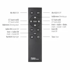JUST LIGHT LED-Deckenleuchte 2flg weiß