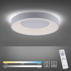 JUST LIGHT LED-Deckenleuchte 1flg weiß