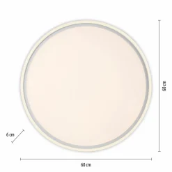 JUST LIGHT LED-Deckenleuchte 2flg weiß
