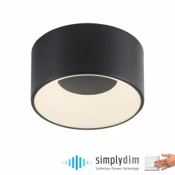 JUST LIGHT LED-Deckenleuchte 1flg schwarz