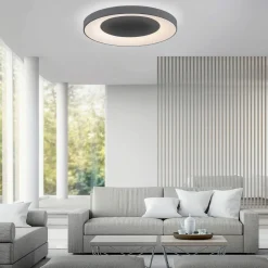 JUST LIGHT LED-Deckenleuchte 1flg grau