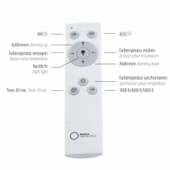 JUST LIGHT LED-Deckenleuchte 1flg grau