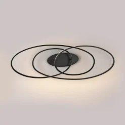 JUST LIGHT LED-Deckenleuchte 1flg schwarz