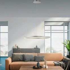 JUST LIGHT LED-Pendelleuchte 1flg silberfarben