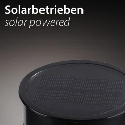 JUST LIGHT LED-Solar Sonnensegel grau