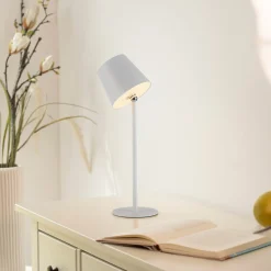 JUST LIGHT LED-Tischleuchte 1flg weiß