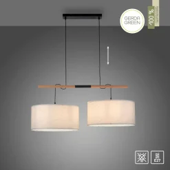 JUST LIGHT Pendelleuchte 2flg weiß