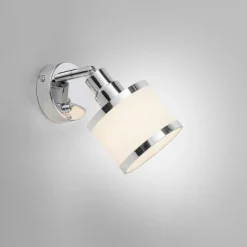 JUST LIGHT Wand- und Deckenleuchte 1flg silberfarben