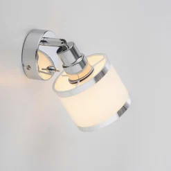 JUST LIGHT Wand- und Deckenleuchte 1flg silberfarben