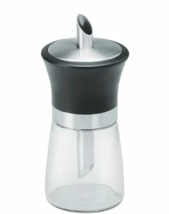 Justinus Zuckerstreuer silberfarbenschwarztransparent