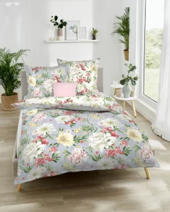 Kaeppel Satin-Bettwäsche Flirtation beigegrau