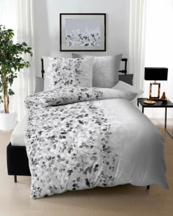 Kaeppel Satin-Bettwäsche grau