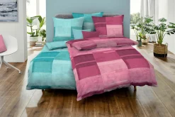 Kaeppel Seersucker-Bettwäsche pink