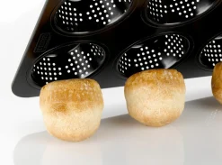 Kaiser 6er Brötchenform perforiert schwarz