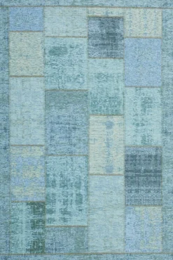 Karpi Moderner Webteppich blau