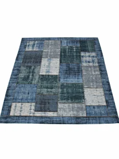 Karpi Moderner Webteppich blau