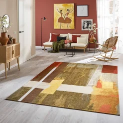 Karpi Moderner Webteppich beigebraun