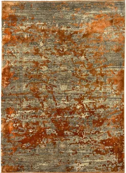 Karpi Webteppich modern grauorange