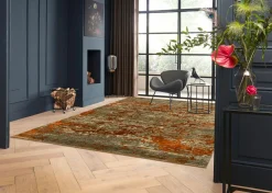 Karpi Webteppich modern grauorange