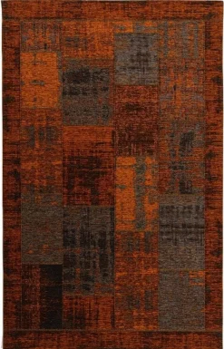 Karpi Webteppich Modern orangerot