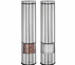 Küchenprofi Elektro Mühlenset schwarzsilberfarbentransparent