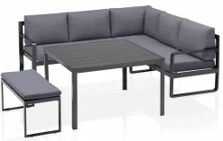 KETTLER Casual Dining Eckset grau