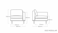 KETTLER Endteil grau