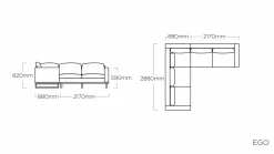KETTLER Lounge-Set grau