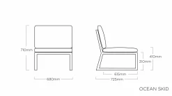 KETTLER Mittelteil grau