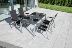 KETTLER Stapelsessel schwarzsilberfarben